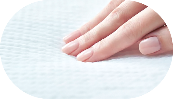 ナプキン表面の写真