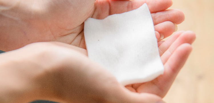 綿本来の色そのままな無漂白タイプ