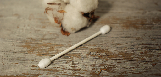 折れにくい抗菌紙軸を採用