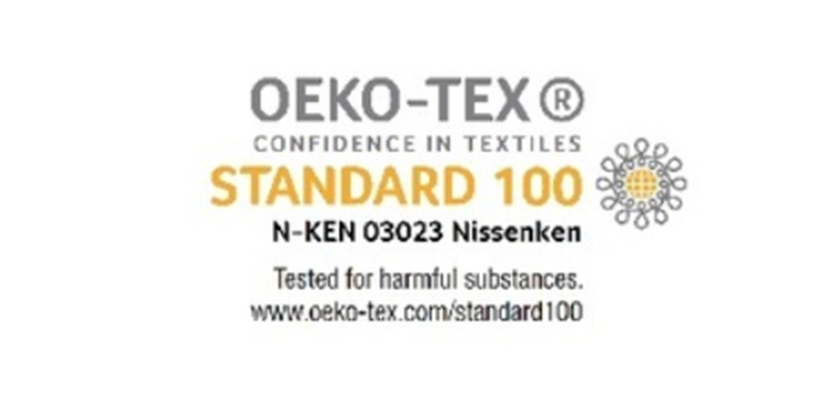 「エコテックススタンダード100」の 「製品分類Ⅰ(乳幼児製品)」認証を取得。