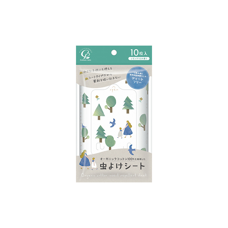 オーガニックコットン100%を使用した虫よけシート